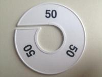 Maatring 11 cm wit/zwart 50 - thumbnail