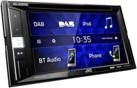 JVC KW-V255DBT DAB+ multimedia-autoradio met 15,7 cm touchscreen (2-DIN, DVD, Bluetooth handsfree, geluidsprocessor, USB, Android & Spotify Control) zwart - thumbnail
