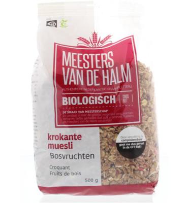 De Halm Krokante Muesli Bosvruchten Biologisch