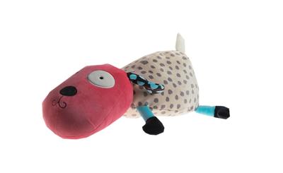 Gamberritos knuffel hond 35 cm roze