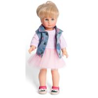 Heless poppenjurk met giletje, 35-45 cm - thumbnail