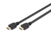 Digitus AK-330124-050-S HDMI-kabel HDMI Aansluitkabel HDMI-A-stekker, HDMI-A-stekker 5.00 m Zwart 8K UHD, Vergulde steekcontacten, Afscherming gevlochten, - thumbnail