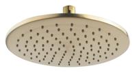 Wiesbaden Caral hoofddouche rond 25 x 0,8 cm geborsteld messing - thumbnail