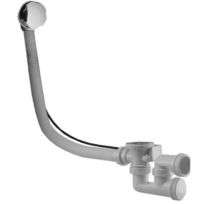 mcalpine Rezo badafvoer met overloop verlengd 70 mm chroom