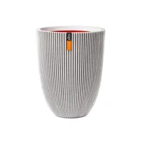 Capi nature groove nl elegant laag vaas 46x58 cm ivoor - thumbnail