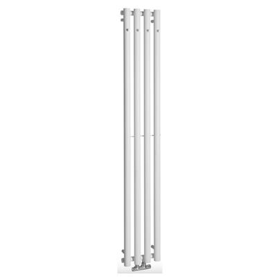 Designradiator Sapho Pilon Recht 27x180 cm 660W incl. 4 Haken Wit
