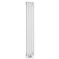 Designradiator Sapho Pilon Recht 27x180 cm 660W incl. 4 Haken Wit - thumbnail