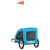 Hondenfietstrailer oxford stof en ijzer blauw - thumbnail