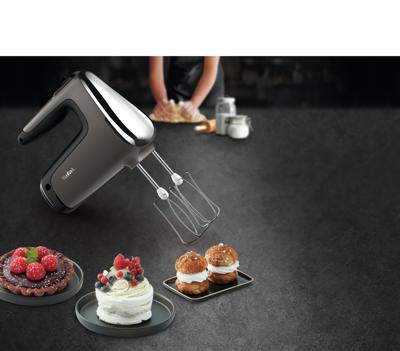 Tefal HT650E Powermix Silence Handmixer 600W Zwart/Zilver