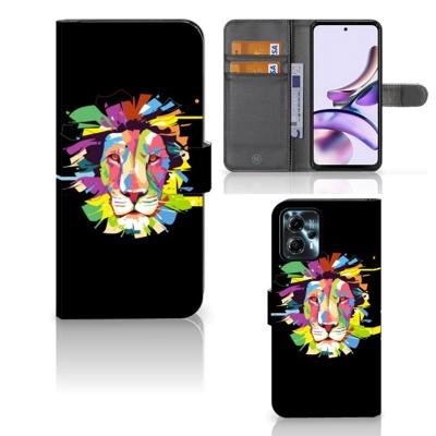 Motorola Moto G13 | G23 Leuk Hoesje Lion Color Motorola Moto G13 | G23 Leuk Hoesje Lion Color