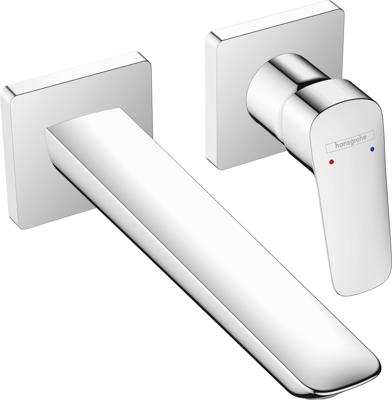 Hansgrohe Logis Fine ééngreeps wastafelmengkraan inbouw voor wandmontage voorsprong 20,5 cm, chroom Hansgrohe Logis Fine ééngreeps wastafelmengkraan inbouw voor wandmontage voorsprong 20,5 cm, chroom