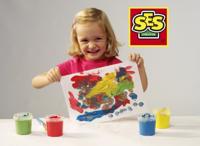 SES Creative vingerverf Girly 145 ml 4 kleuren - thumbnail