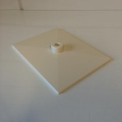 Voetplaat volledig kunststof wit