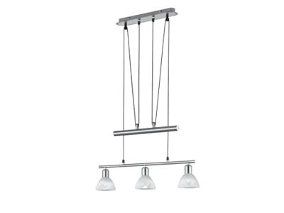 Trio Design hanglampLevisto 3-lichts nikkel - 371010307