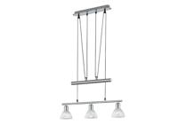 Trio Design hanglampLevisto 3-lichts nikkel - 371010307 - thumbnail