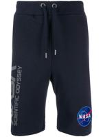 Alpha Industries Nasa print track shorts - Blue - thumbnail
