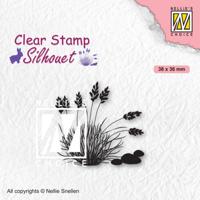 Nellie's Choice • silhouet spring clear stempels blooming grass-4 - thumbnail