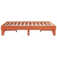 Bedframe zonder matras massief grenenhout wasbruin 140x200 cm - thumbnail