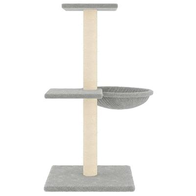 VidaXL Kattenmeubel met sisal krabpalen 72 cm lichtgrijs
