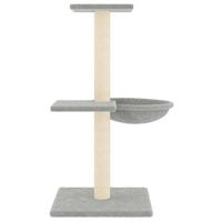 VidaXL Kattenmeubel met sisal krabpalen 72 cm lichtgrijs - thumbnail
