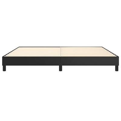 Boxspringframe kunstleer zwart 200x200 cm