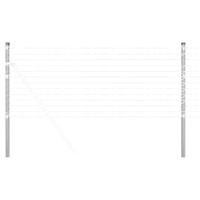 Hekpalen 12 pcs Zilver 70 cm Gegalvaniseerd staal - thumbnail