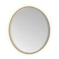 Spiegel Hotbath &MORE 60x60 cm LED-Verlichting Spiegelverwarming Rond Geborsteld Gunmetal - thumbnail