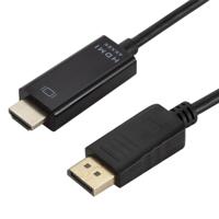 4K x 2K DP naar HDMI converter kabel kabel lengte: 1.8 m (zwart) - thumbnail