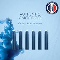 Waterman inktpatronen Standard, blauw (Serenity), blister van 36 stuks - thumbnail