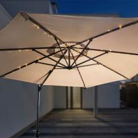 HI parasol lichtslinger solar led 130 cm - thumbnail