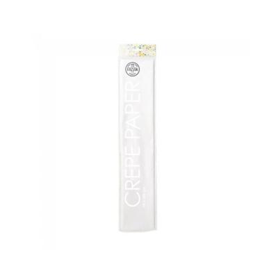 Crepepapier 50x250cm wit pak a 12 rol