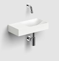 Clou Vale fonteinen keramiek fontein 38x19x7cm zonder kraangat links Wit mat CL/03.02161.L - thumbnail