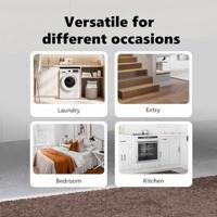 VidaXL Antislip badmat bruin 60 x 90 cm pp - thumbnail