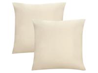 Biberna Fijne jersey kussenhoes (Naturel, 40x40) - thumbnail