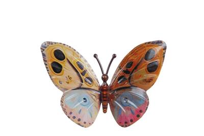 Wandversiering Monarch S multicolor metaal 24x1x16,5cm