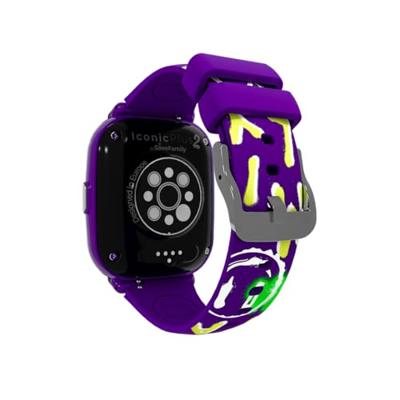 SaveFamily ICONIC PLUS 2 connected horloge met GPS voor kinderen, WhatsApp, Spotify, AI, videogesprekken, muziek, Bluetooth, App Store, SOS, chatten, beveiligde zone (stijl Graffiti, Iconic Plus 2)