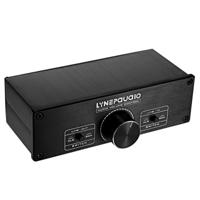 LINEPAUDIO A967 Full-evenwichtig passieve PreAmp actieve luidspreker Volume van de twee-kanaals Controller(Black) - thumbnail