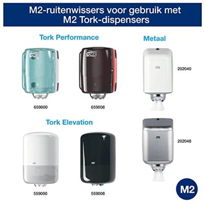 Tork poetspapier Centerfeed, 2-laags, systeem M2, pak van 6 rollen