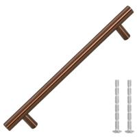 Handvatten 10 st 160 mm roestvrij staal bronskleurig - thumbnail