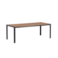 Nohr Tuintafel 'Erikka' 205 x 90cm, kleur Zwart - thumbnail