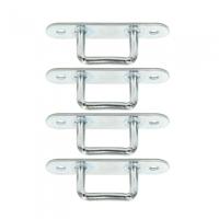 ProPlus Zeiloog rechthoekig 36 mm zilver 4 stuks in blister - thumbnail