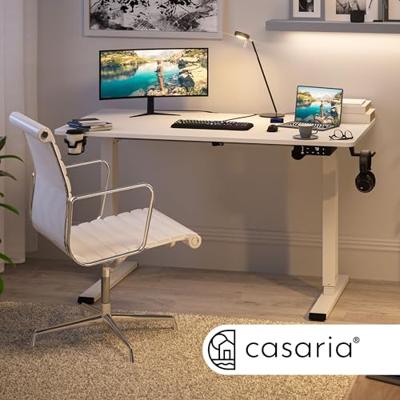 Zit Sta Bureau In hoogte verstelbaar - Wit 110x60x73-118cm
