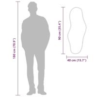 VidaXL Wandspiegel 90x40 cm goudkleurig - thumbnail