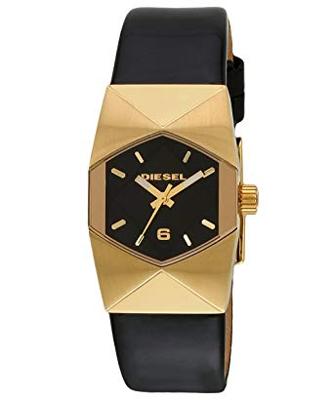 Horlogeband Diesel DZ5379 Leder Zwart 14mm