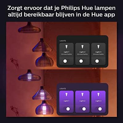Philips Hue Wall Switch Module, 2, White Pack werkt met Alexa, Google Assistant en Apple HomeKit