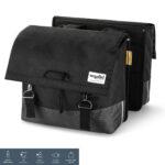 UrbanProof Urban proof dubbele fietstas 55l zwart/grijs - gerecycled rpet - thumbnail