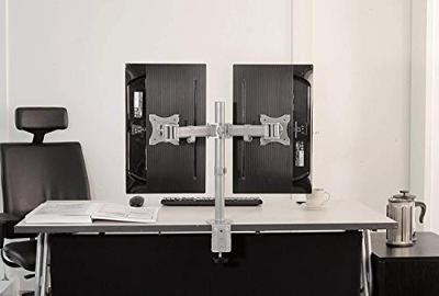 Newstar NM-D135DSILVER Flatscreen Bureausteun Zilver