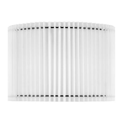 Papieren Gevouwen Lampenkap - Cilindrisch - White - ø30 x 20 cm - E27 fitting - Voor Hanglampen en Tafellampen - Ontworpen voor woonkamer en eetkamer