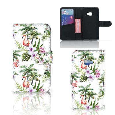 Samsung Galaxy Xcover 4 | Xcover 4s | Telefoonhoesje | Met pasjeshouder | Flamingo Palms