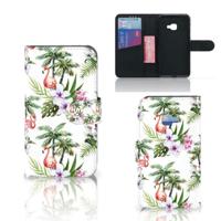 Samsung Galaxy Xcover 4 | Xcover 4s | Telefoonhoesje | Met pasjeshouder | Flamingo Palms - thumbnail